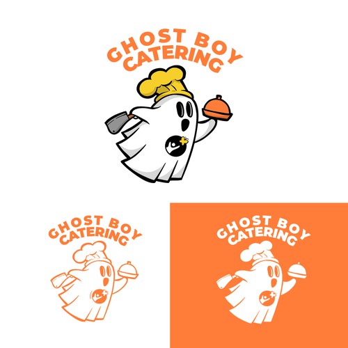 Chef Ghost Mascot Logo