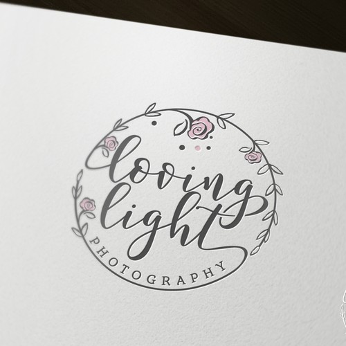 Floral logo for photography company