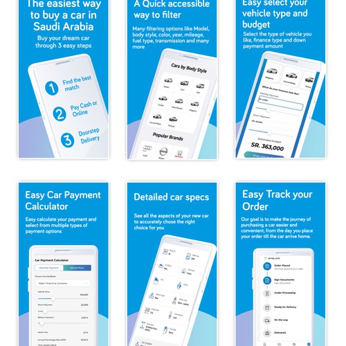 Buy a Car App Design