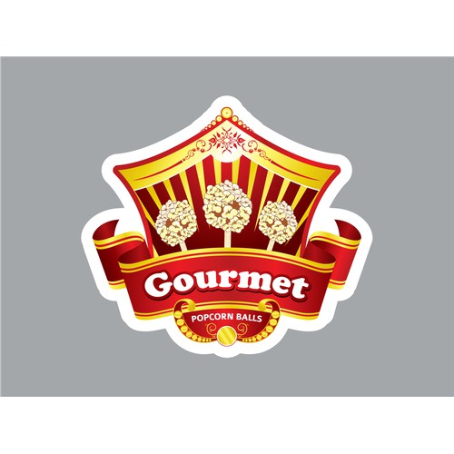 Create a New fancy, classy logo for Gourmet Popcorn Balls
