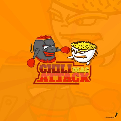 Chili Mac Attack logo design