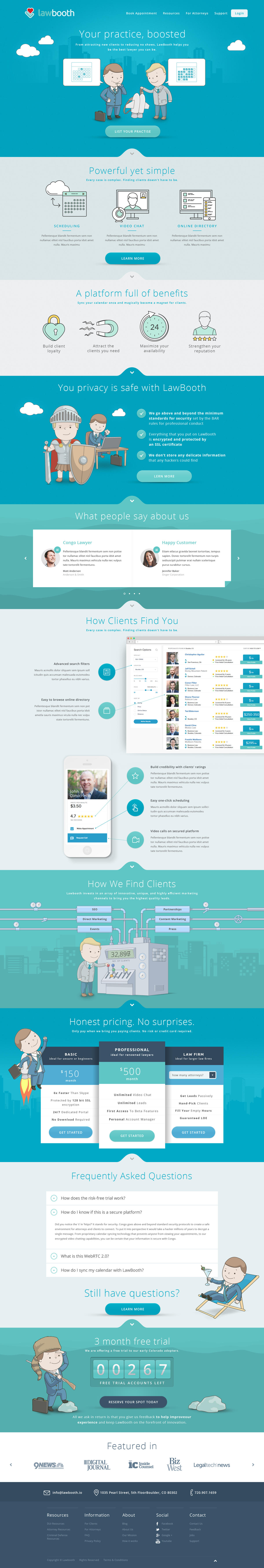 New block for Lawbooth Attorney Home Page