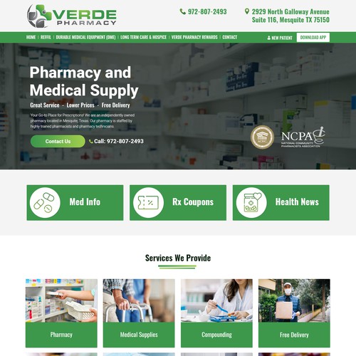 Verde Pharmacy Home Page