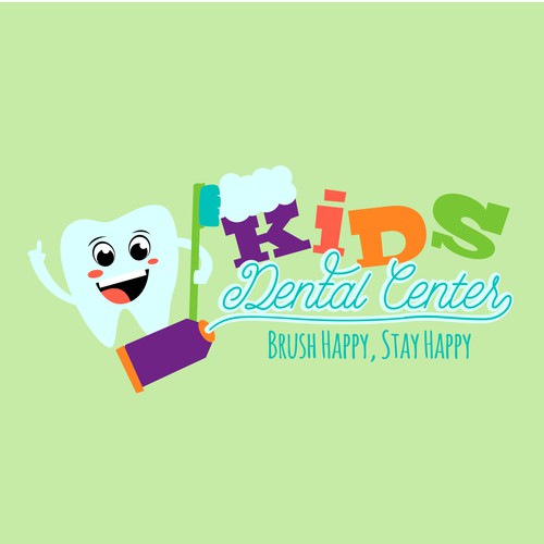 Fun logo for a children's dental center