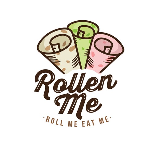 Roll Ice Cream Logo