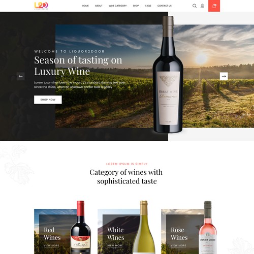 Ecommerce whisky shop | whisky web | Whisky E-commerce Website Mockupsite design