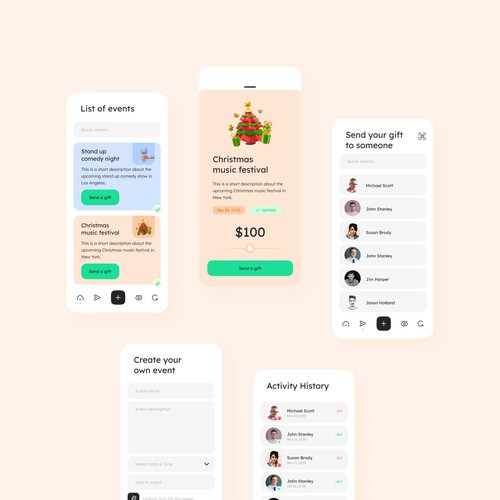 Gifting App design