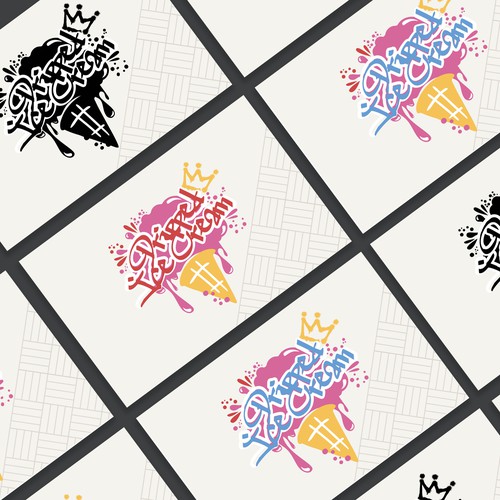 dripped ice-cream logo