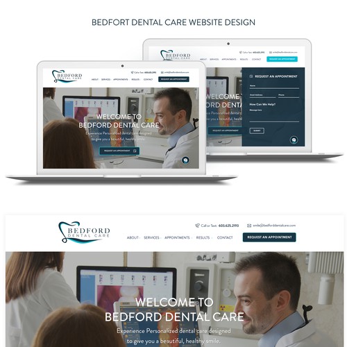 Clean Website design for the Dental clinic
