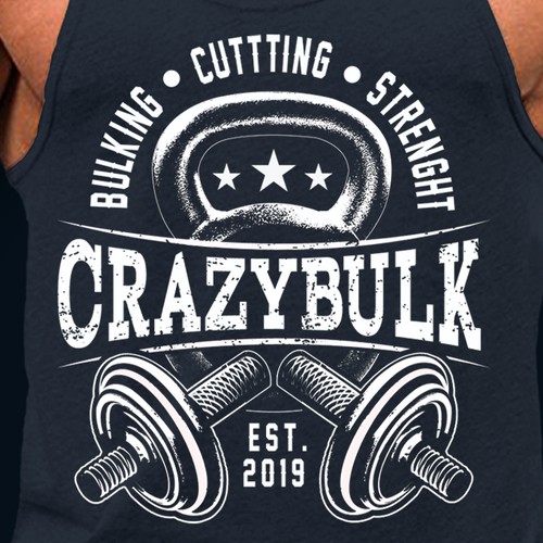 CRAZY BULK  Crossfit T shit design