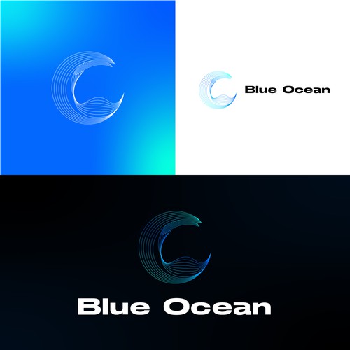 Blue ocean logo entry
