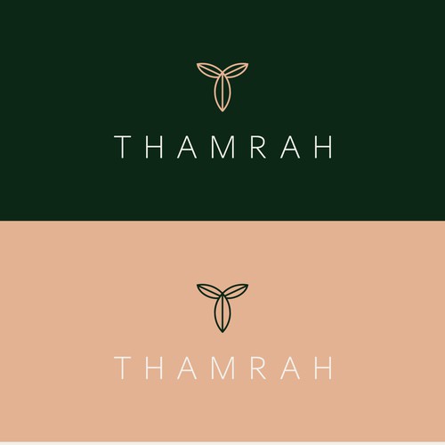 Luxury and minimal logo for Thamrah