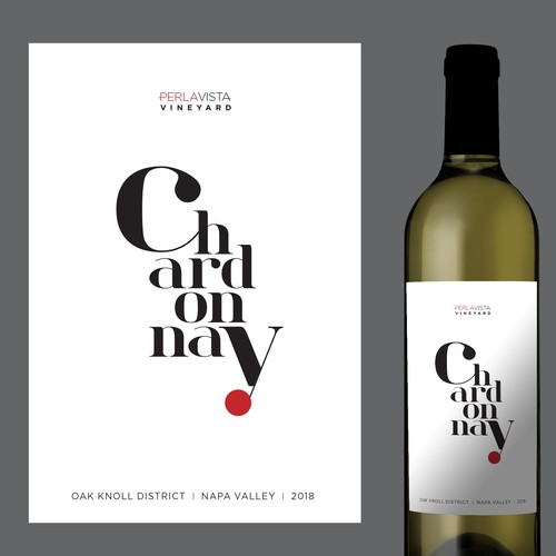 Label for Chardonnay wine