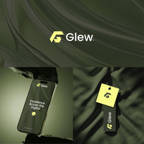 Glew Logo & Stationery Design