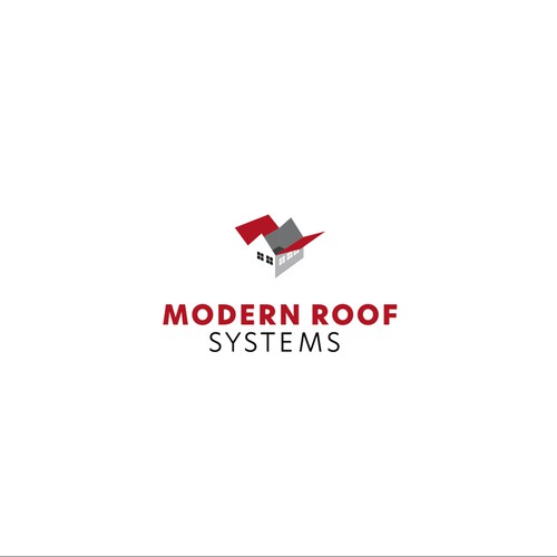 Logo and brand identity for new technology driven roofing contractor
