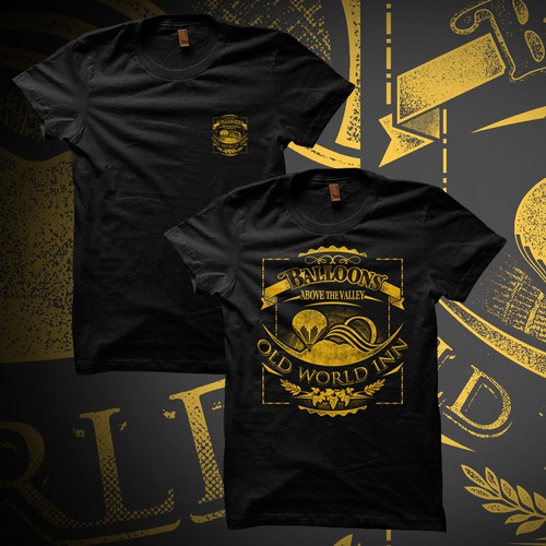 SIMPLE, CLASSY T Shirt Design for OLD WORLD INN using 2 EXISTING LOGOs!