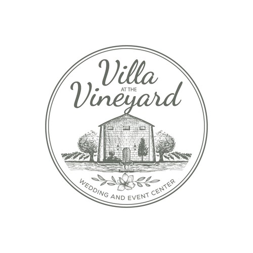 Villa at The Vineyard Logo Concept
