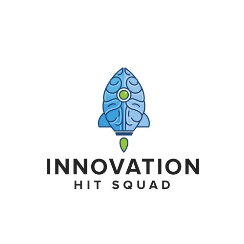 Innovation Hit Squad logo design for a experienced creative technology company.