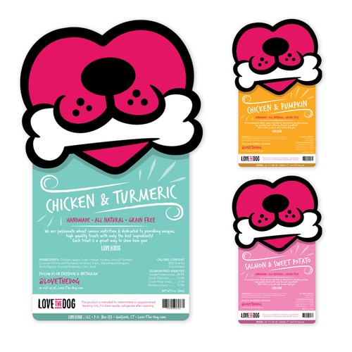 Fun Dog Treat Packaging Label