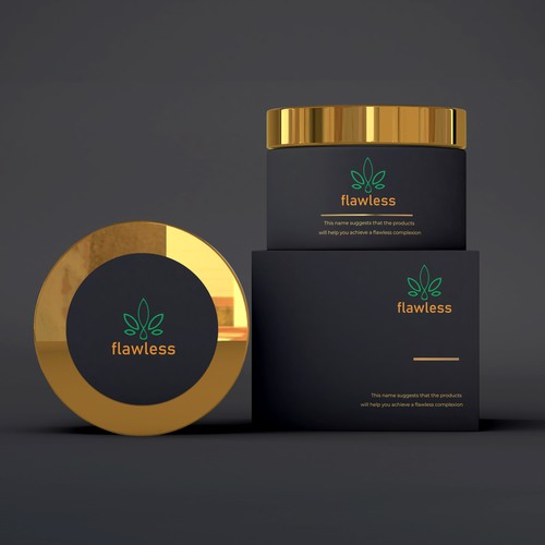Flawless minimalist cosmetic logo