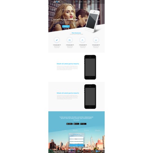 Responsive App Landing page