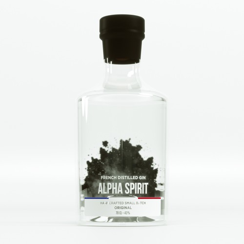 ALPHA GIN LABEL