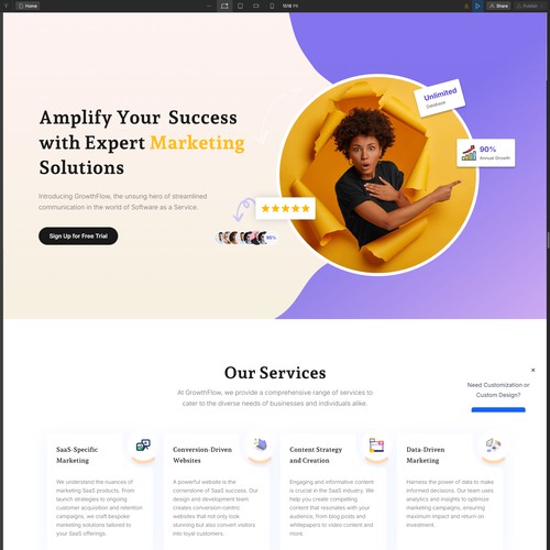 Marketing agency website 