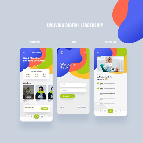 Digital Leadership iPhone App Design