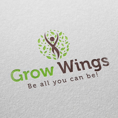 Winning logo For Grow Wings ( Den Haag , Netherland ) 