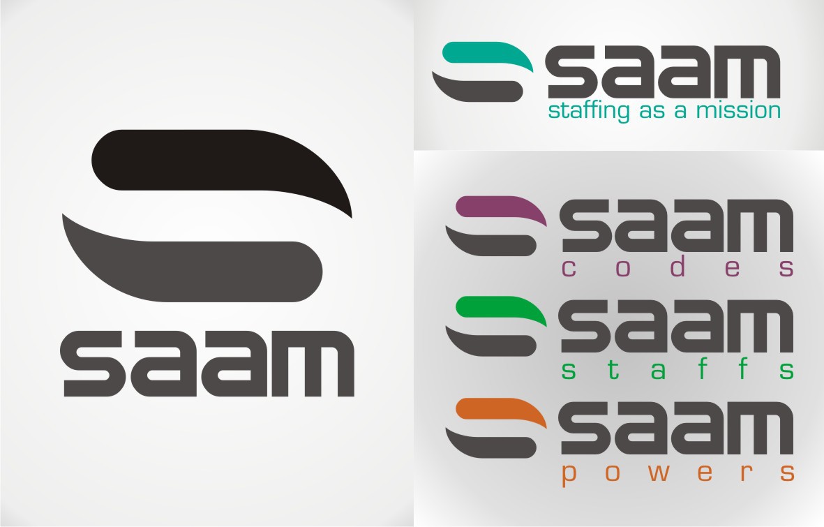 Create a logo for a new type of staffing company:  SAAM - staffing as a mission