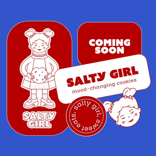 Responsive Logo Design and Branding for Salty Girl Cookies