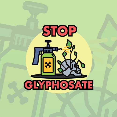 Logo for campaign to ban glyphosate (herbicide) in EU 