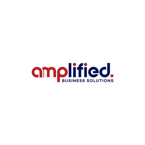 Amplified Modern AI-Driven Business & HR Consulting Logo Design