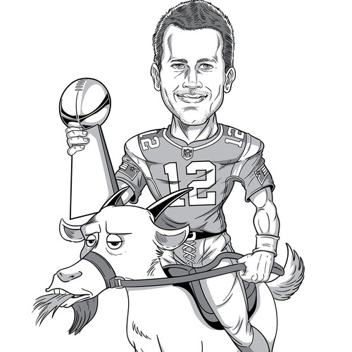 Mr. Brady riding a goat