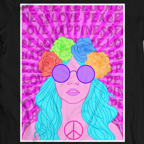 Hippie Poster T-shirt