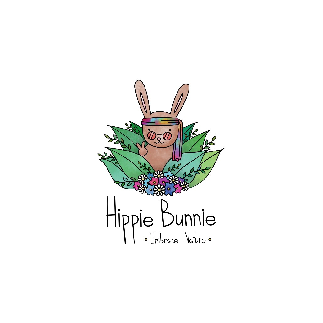 Design a jovial logo for Hippie Bunnie