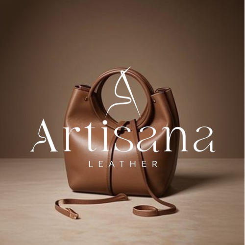 logo for handcrafted leather bag