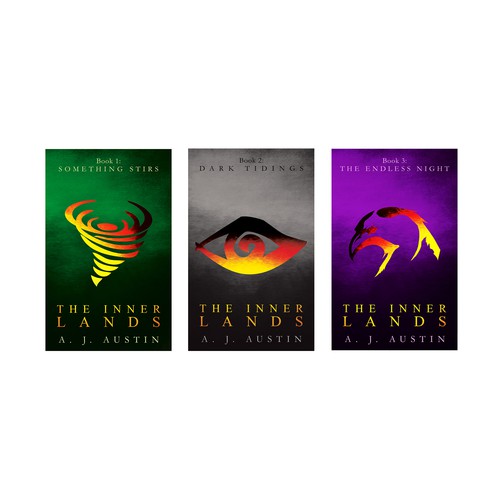 Book covers for "The Inner Lands" series