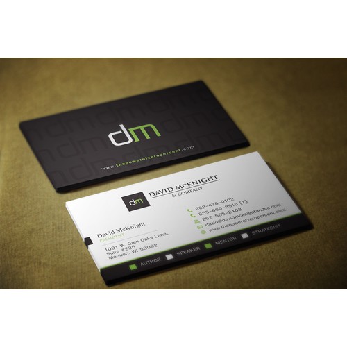 Revamp a Business Card for David McKnight & Company