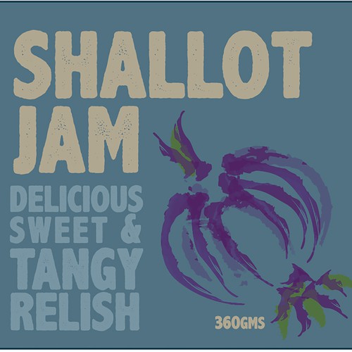 Label Design Shallot Jam