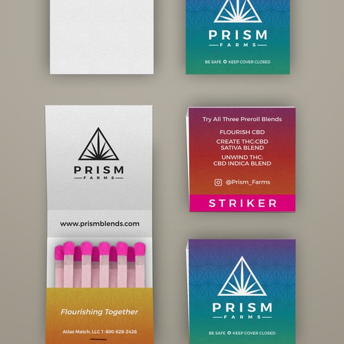 Matchbook Design for Cannabis Company