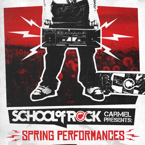  School of Rock Spring Concert Poster