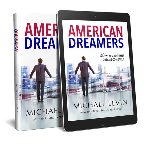 Book cover design for "American Dreamers"