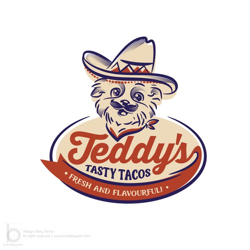 Logo Design for Teddy's Tasty Tacos