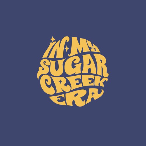 Groovy vintage typography