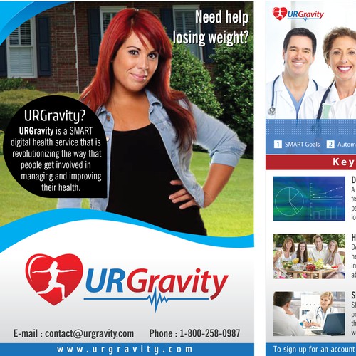 Help URGravity, the leading SMART digital Health Service  with a new postcard or flyer