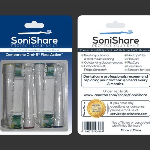Looking for a clean, fresh design for our toothbrush packaging
