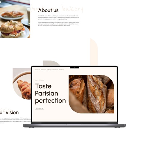 Luxury bakery website