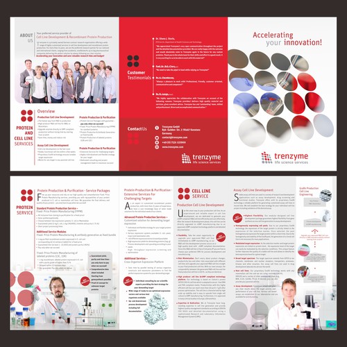 Brochure design for chemistry corporation
