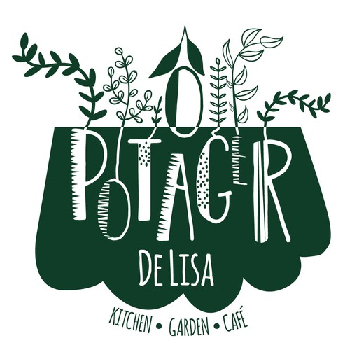 Logo concept for organic café